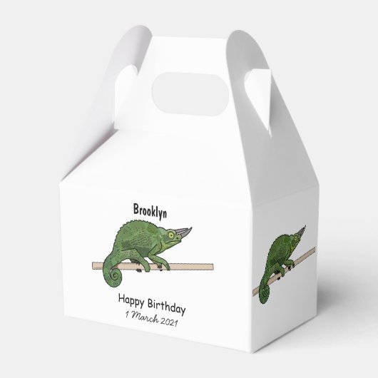 Ballotins Illustration du caméléon de Jackson (Verso)