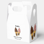 Ballotins Illustration du cône de crème glacée (Ouvert)