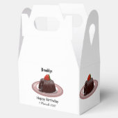 Ballotins Illustration du gâteau de lave au chocolat (Ouvert)