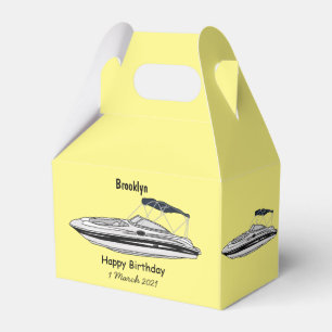 Ballotins Illustration d'un bateau à moteur