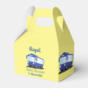 Ballotins Illustration d'un bus moderne bleu mignon