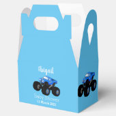 Ballotins Illustration d'un camion monstre bleu mou (Ouvert)