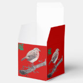 Ballotins Illustration feuille du robin et du lierre de Noël (Ouvert)