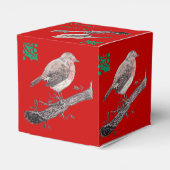 Ballotins Illustration feuille du robin et du lierre de Noël (Arrière)