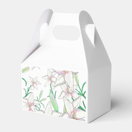 Ballotins Illustration White Lilies (Verso)