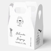 Ballotins Illustrations noires dessinées à la main Doodles M (Ouvert)