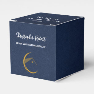 Ballotins Immobilier Bleu Marine Minimaliste