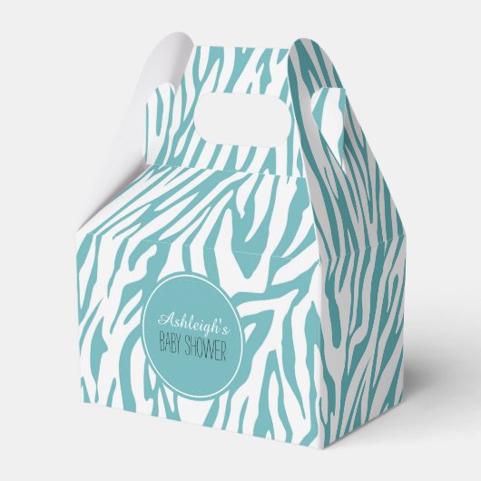 Ballotins Impression Aqua White Zebra (Verso)