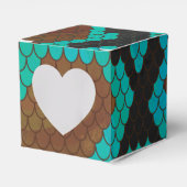 Ballotins Impression Brown et Turquoise de serpent (Verso)