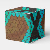 Ballotins Impression Brown et Turquoise de serpent (Verso)