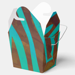 Ballotins Impression Brown et Turquoise Zebra