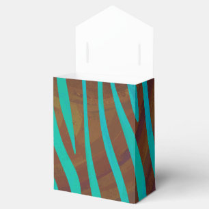 Ballotins Impression Brown et Turquoise Zebra