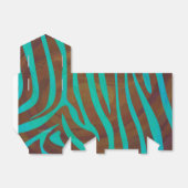 Ballotins Impression Brown et Turquoise Zebra (Déplié)