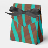 Ballotins Impression Brown et Turquoise Zebra (Verso)