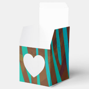Ballotins Impression Brown et Turquoise Zebra
