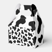 Ballotins Impression cuir de vache noir et blanc  (Arrière)