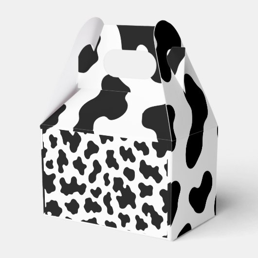 Ballotins Impression cuir de vache noir et blanc  (Arrière)