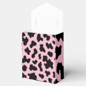 Ballotins Impression cuir de vache noir & rose (Ouvert)