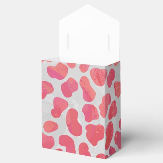 Ballotins Impression dalmate rose et blanc (Ouvert)