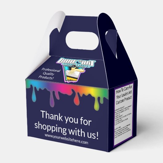 Ballotins Impression d'art de Louie | Client | Boîte-cadeau (Verso)