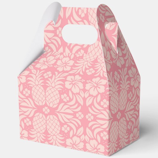 Ballotins Impression de ananas rose tropical (Recto)