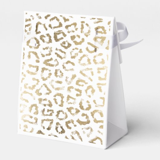 Ballotins Impression de guépard blanc chic simple (Arrière)