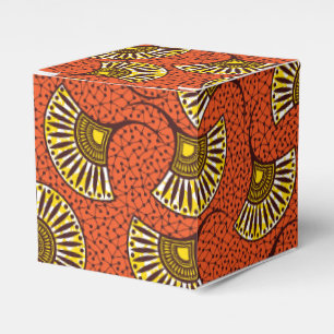 Ballotins Impression d'éventail Ankara rouge