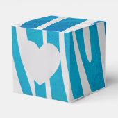 Ballotins Impression en bleu et blanc Zebra (Verso)