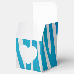 Ballotins Impression en bleu et blanc Zebra