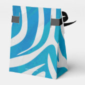 Ballotins Impression en bleu et blanc Zebra (Arrière)