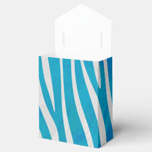 Ballotins Impression en bleu et blanc Zebra