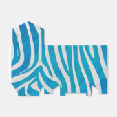 Ballotins Impression en bleu et blanc Zebra (Déplié)