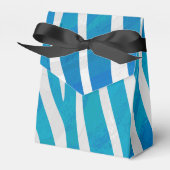 Ballotins Impression en bleu et blanc Zebra (Verso)