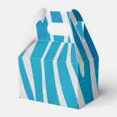 Ballotins Impression en bleu et blanc Zebra (Verso)