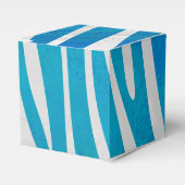 Ballotins Impression en bleu et blanc Zebra (Verso)