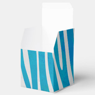 Ballotins Impression en bleu et blanc Zebra