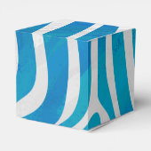 Ballotins Impression en bleu et blanc Zebra (Arrière)