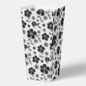 Ballotins Impression florale noire et blanche (Recto)