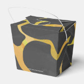 Ballotins Impression Giraffe noir et jaune (Arrière)