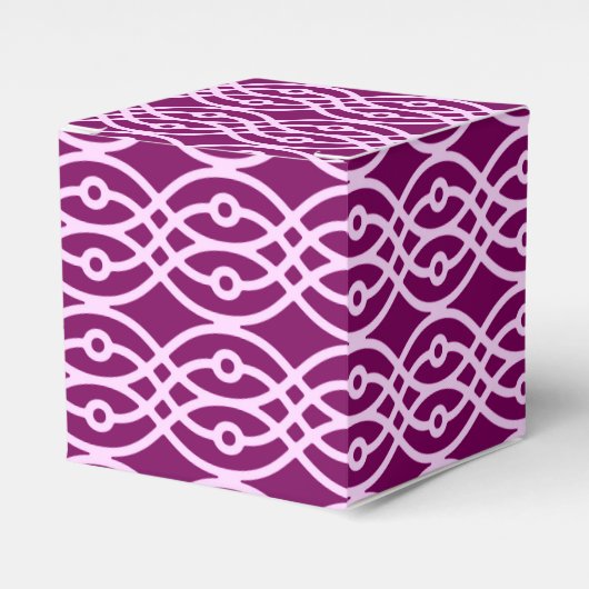 Ballotins Impression kimono, prune et rose (Verso)