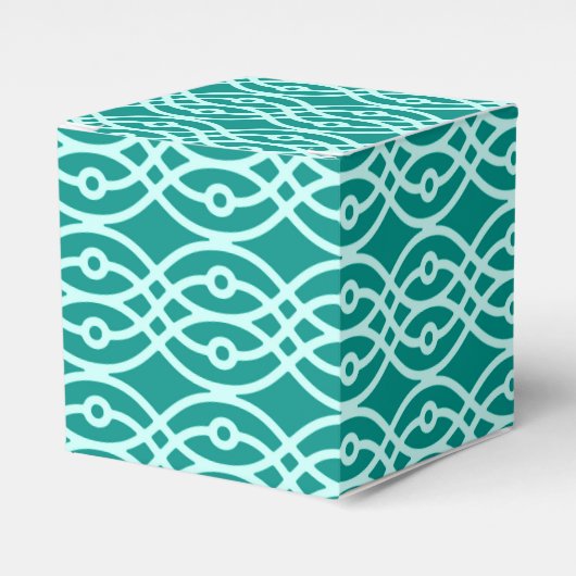 Ballotins Impression kimono, turquoise et aqua (Verso)