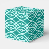 Ballotins Impression kimono, turquoise et aqua (Arrière)