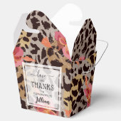 Ballotins Impression léopard floral rose  (Ouvert)