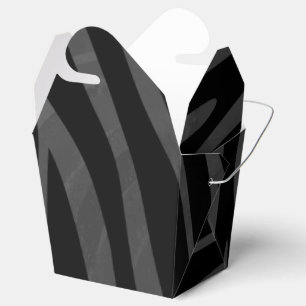Ballotins Impression noire et grise Zebra