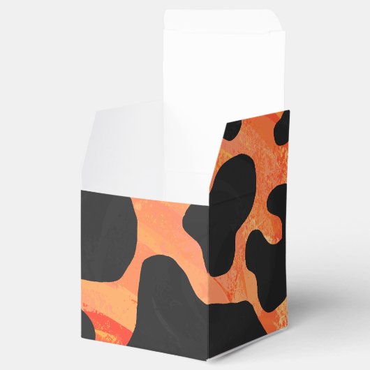 Ballotins Impression noire et orange de vache (Ouvert)