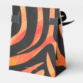 Ballotins Impression noire et orange Zebra (Arrière)