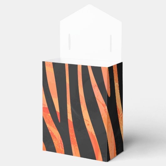 Ballotins Impression noire et orange Zebra (Ouvert)