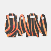 Ballotins Impression noire et orange Zebra (Déplié)