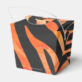 Ballotins Impression noire et orange Zebra (Arrière)