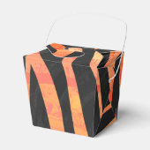 Ballotins Impression noire et orange Zebra (Verso)